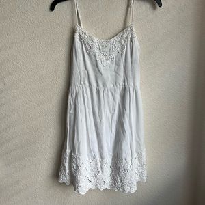 White Flowy Dress